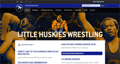 Desktop Screenshot of littlehuskieswrestling.org