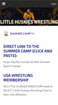 Mobile Screenshot of littlehuskieswrestling.org